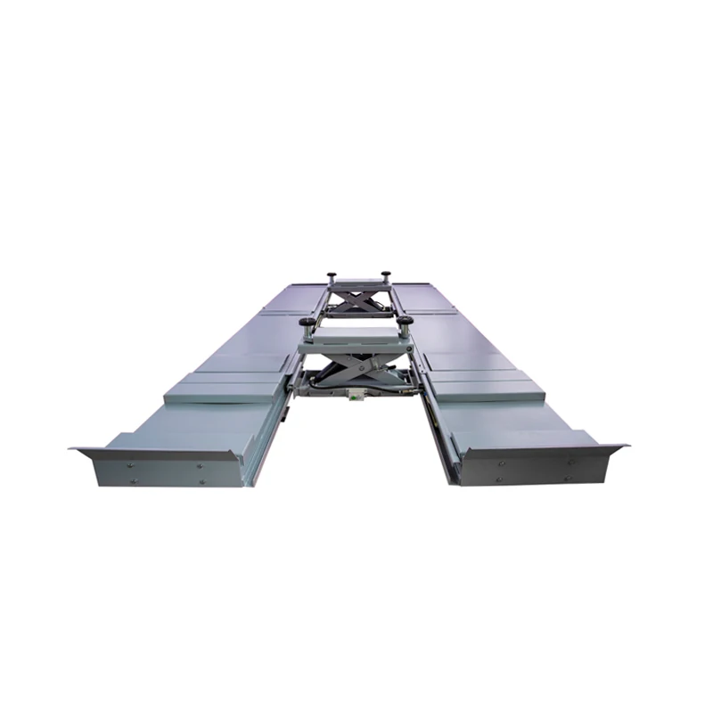 Price Pump Factory Supplied as Used 4 Post Lifts Wheel Alignment Hoist Lift Scissor Car Washing Lift with Two Rollingcar 1780KG