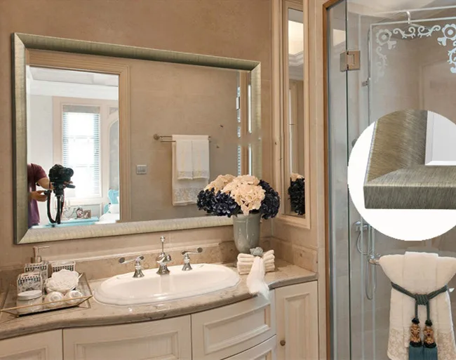 High quality floor standing full length dressing mirror furniture in antique style for bedroom living room