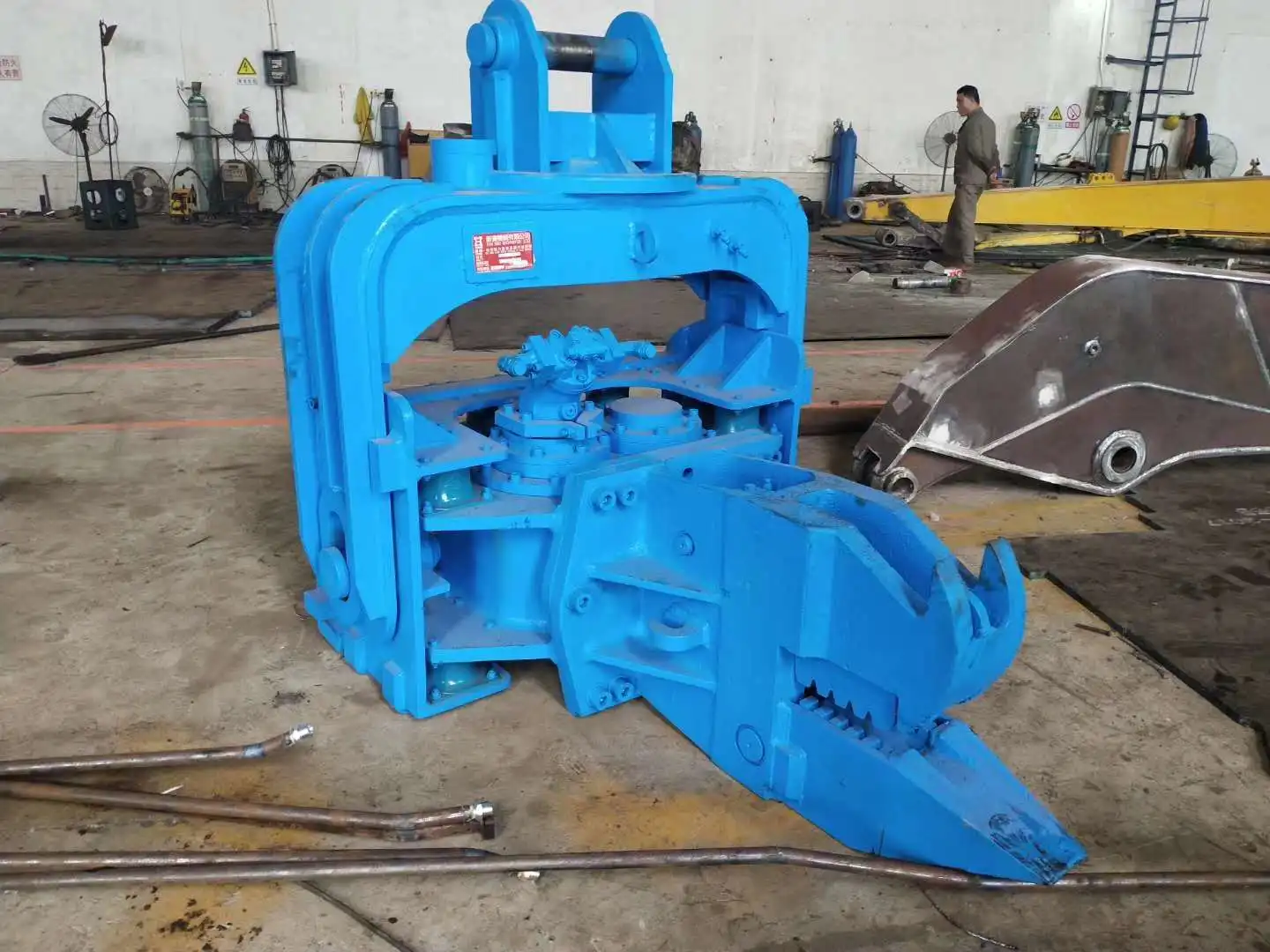 Doosan DX225 DX700 Excavator Mounted Vibro Hammer New Hydraulic Concrete Pile Driver Core Motor Bearing Post High Construction