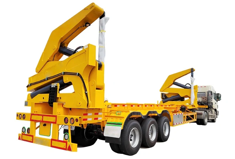 China 37T Sidelifter Container Side Box Loader Lifter Boxloader Sideloader Truck Trailer With 40Ft  3 AxleFor Sale