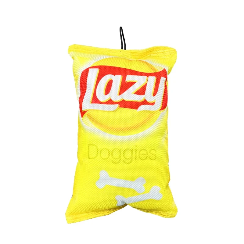 New Durable Bite-resistant Fun Foods Dogs Chew Plush Squeak Interactive Toy for Dogs Small Large Breeds