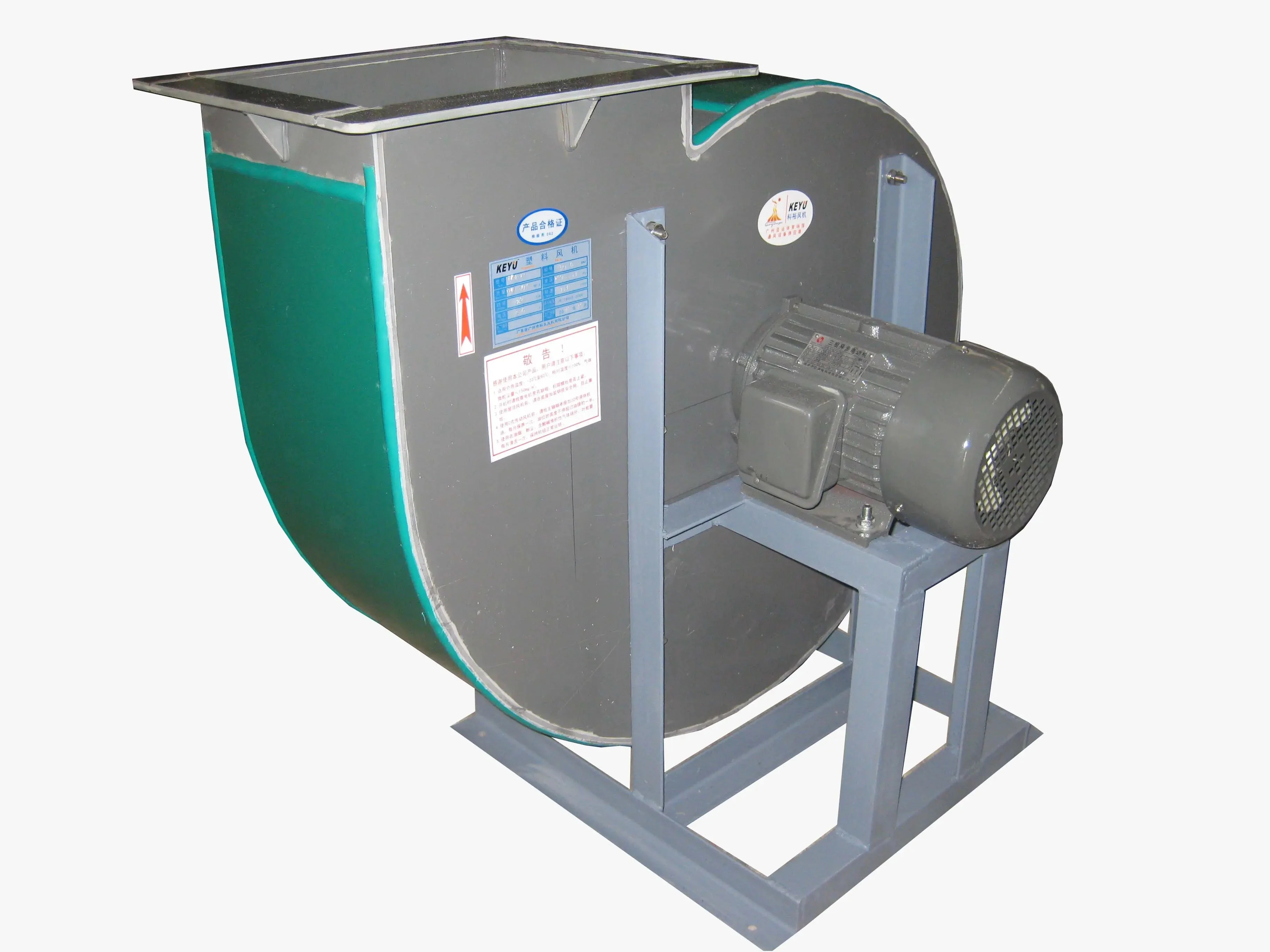 Directly operated by the manufacturer PVC Plastics Centrifugal circulation fan