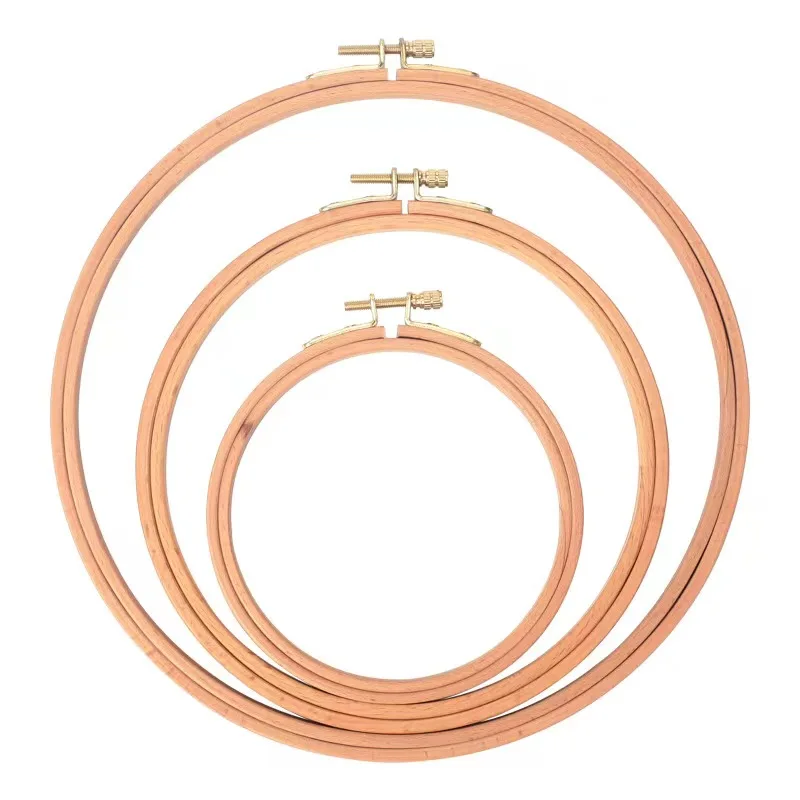 High Quality Adjustable Wooden Cross Stitch Hoop Ring Hoop Embroidery Hoop Knitting Tool