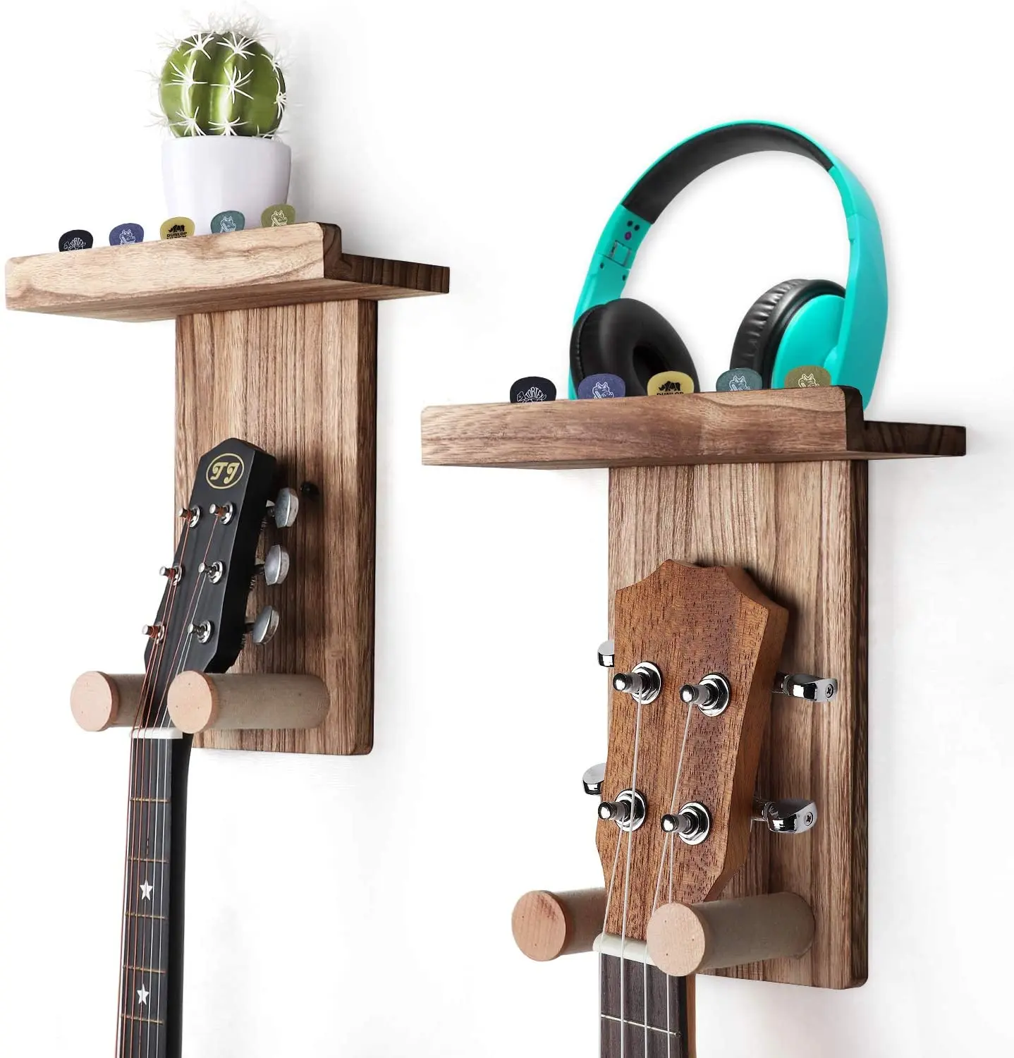 Wholesale Custom Wall Mount Holder Guitar Hanger Shelf Home Decoration Wall Shelves