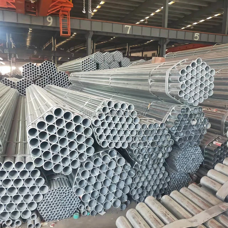Hot Dipped Galvanized Round Welded Steel Pipe BS1387 DIN2440 ASTM A53 En10255