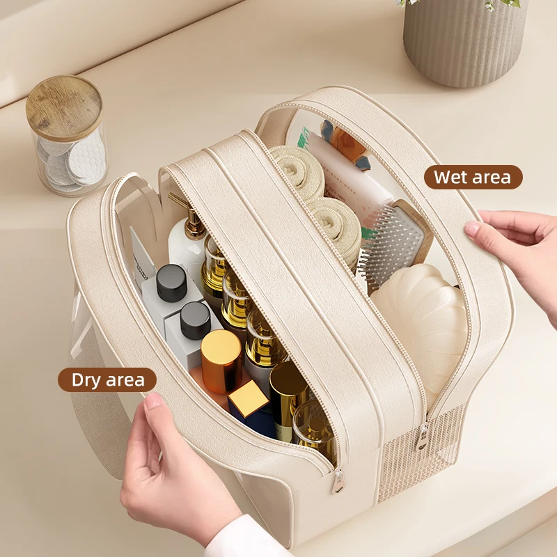 Cute Portable Case Waterproof Transparent PVC Organizer Toiletry Clear Cartoon Travel Makeup Bags Cosmetic Bag For Women
