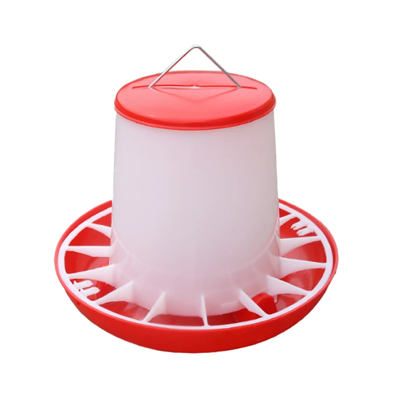Poultry Farm Automatic Plastic Broiler Duck Chick Feeder Pan Chicken Feeder for Poultry House
