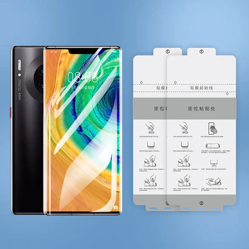 JJT Easy Installation Bubble Free Hydrogel Phone Screen Protector Tpu Film For Xiaomi Mix 4 Xiaomi 10 11 12 Huawei Mate 30 40 50
