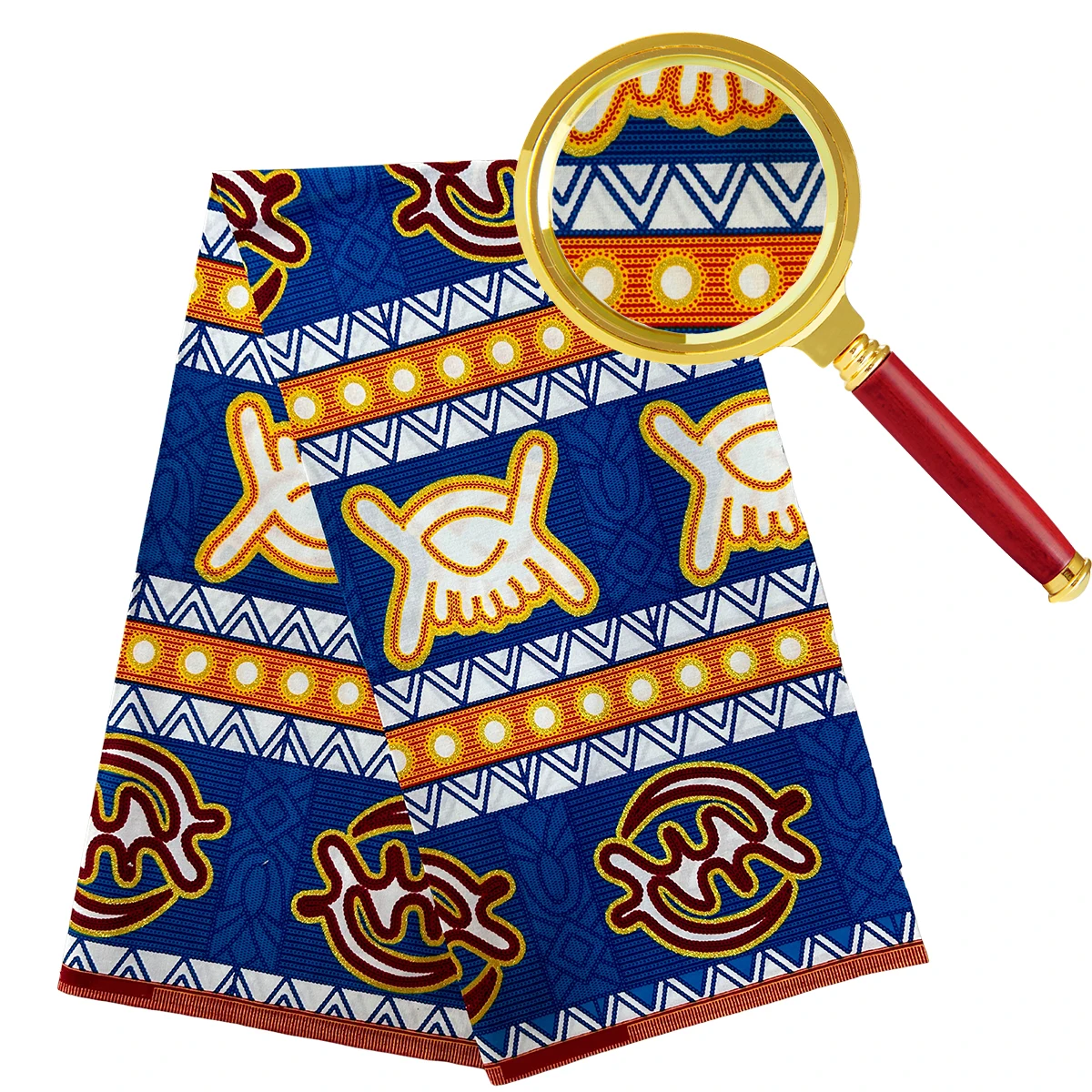 New gold sand added african loincloth 100%cotton wax custom ankara fabric prints Veritable wax