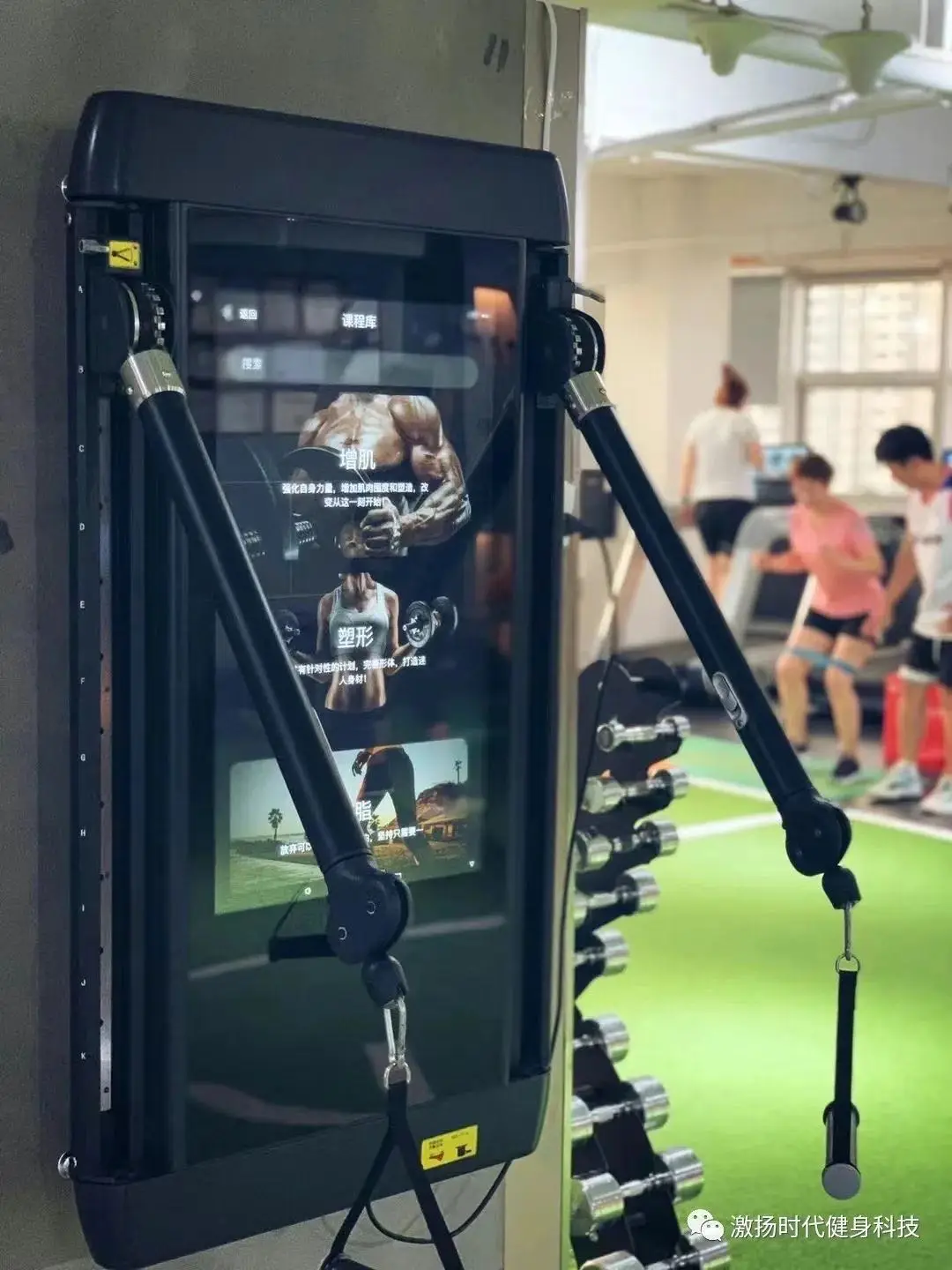 2024  Electric Smart Functional Trainer Adjustable Electric Dual Cable Cross Home GYM Machine For Sale