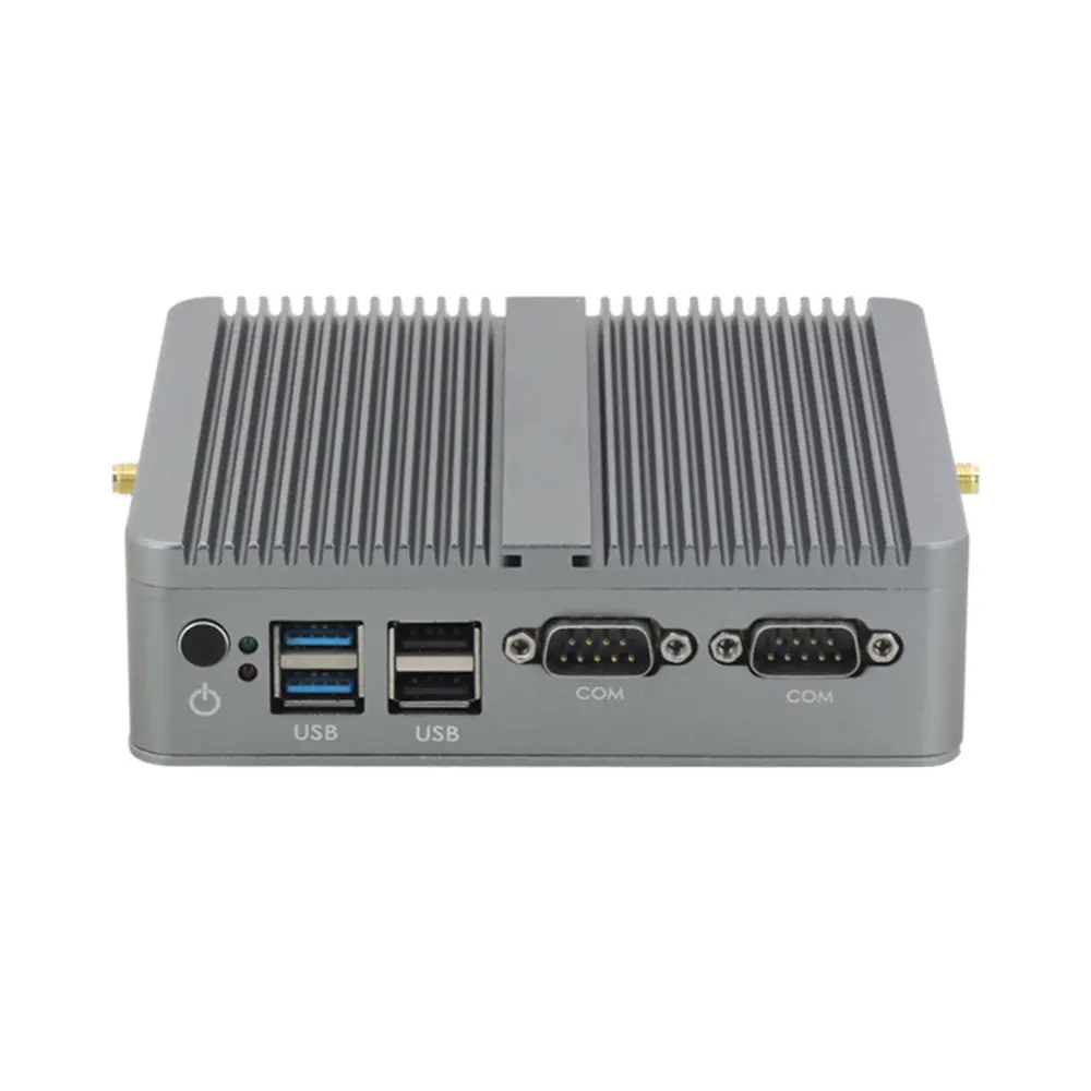  Мини-ПК XCY без вентилятора Процессор i3 5005U 4010U 4010Y двойной разъем RS232 Ethernet промышленный настольный компьютер X86 12