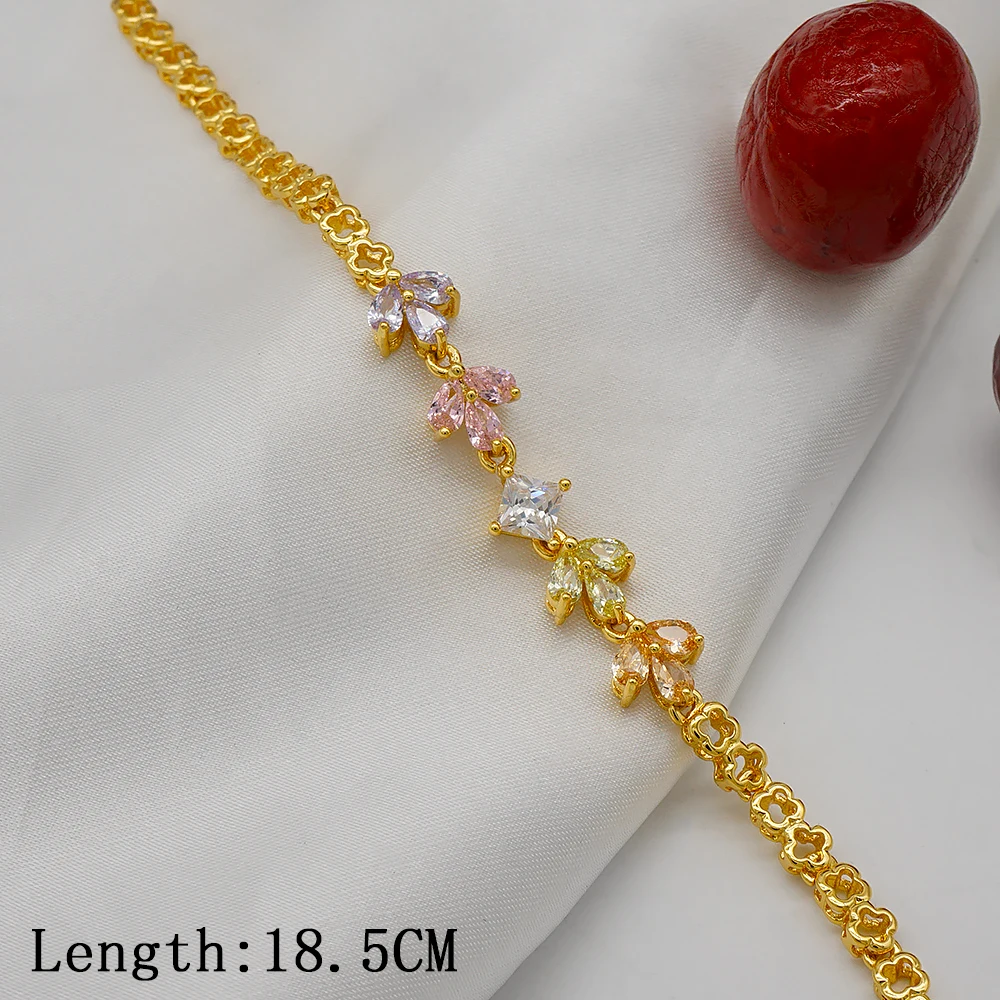 Special design bracelet  luxury high fashionwomens bracelets wedding flowers jewelry gold plated S53