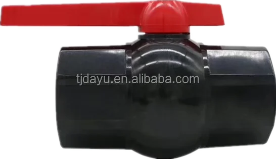 Free sample cheap price big size dn100 plastic ASTM socket PVC compact octagonal 2 way manual grey ball valve