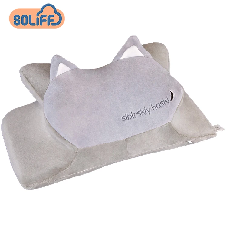 Hot sell wedge plush pillow animal lumbar support sleep cushion