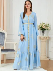 Middle East kaftan marocain Dubai Saudi Arab Morocco Caftan Gilding Women Muslim Dress