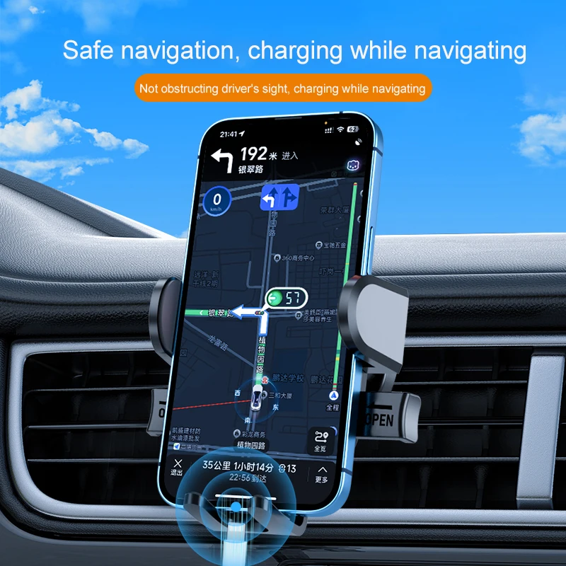 Car accessories 2023 car phone holder of dashboard air vent windshield gravity  universal bracket telescopic long arm car mount