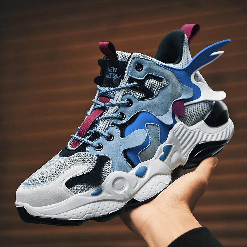 New design height increasing daddy shoes fashion sneakers for men