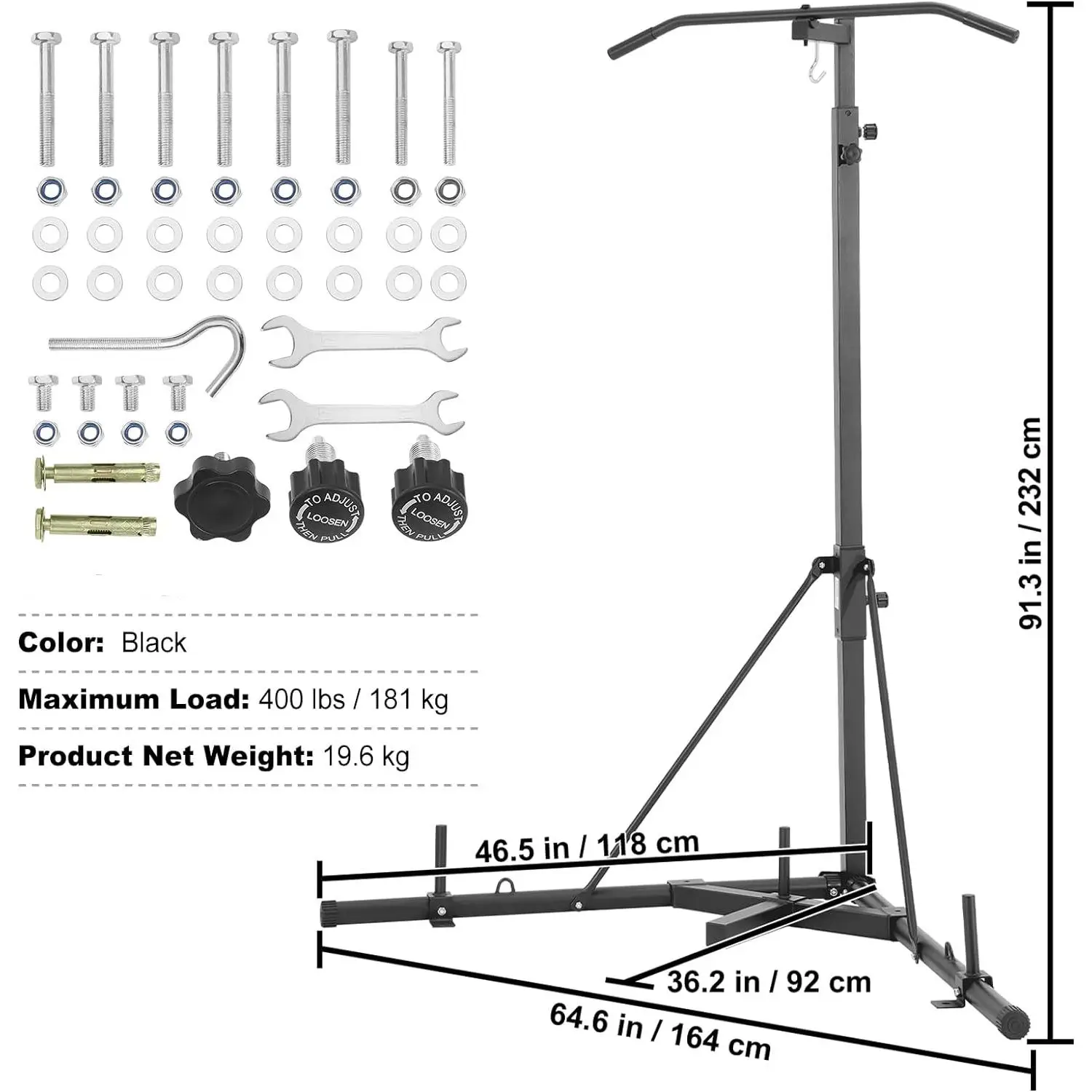 Boxing Sandbag Rack Stand Punching Bag Speedball And Platform Box Stand Workout Equipment With Steel Frame