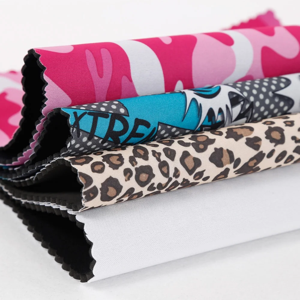 Factory Customized 5mm thick Camo Neoprene rubber sheet with Polyester Fabric Waterproof for Picnic mat/Bags