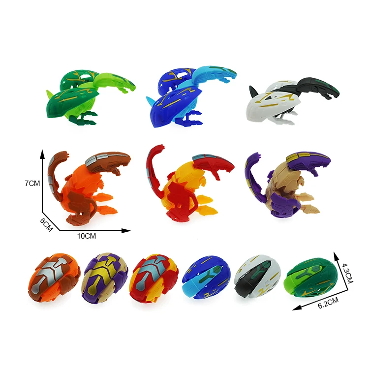 2022 New Style Plastic Deformation Dinosaur Egg With Printing For Kids Early  Education Deformed Toys