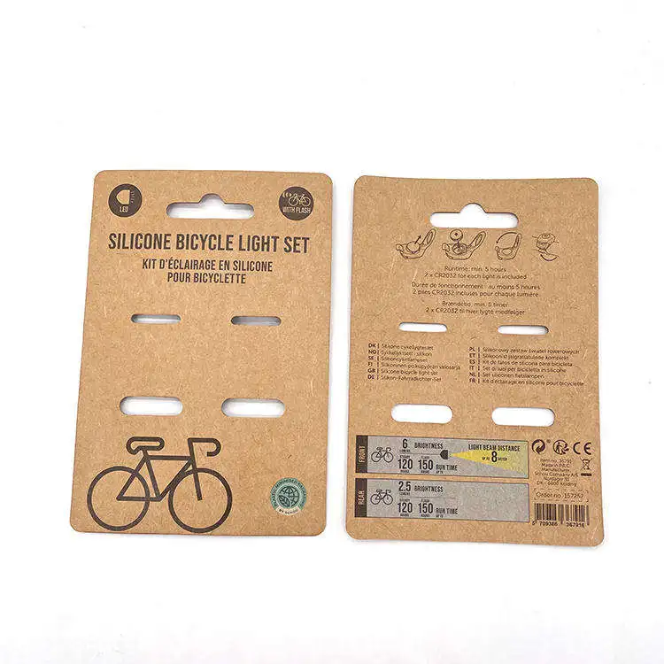 FSC Custom New Hanging Kraft Paper Head Card Printing Offset Product Blister Product Packaging Header Paper Card