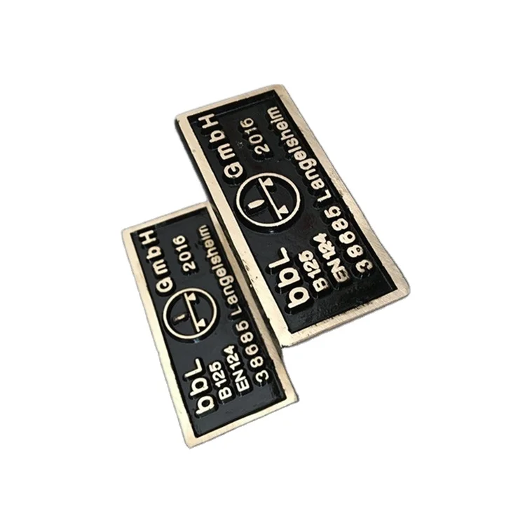 Casted Brass/Bronze Equipments Brand Plaque / Name Plate