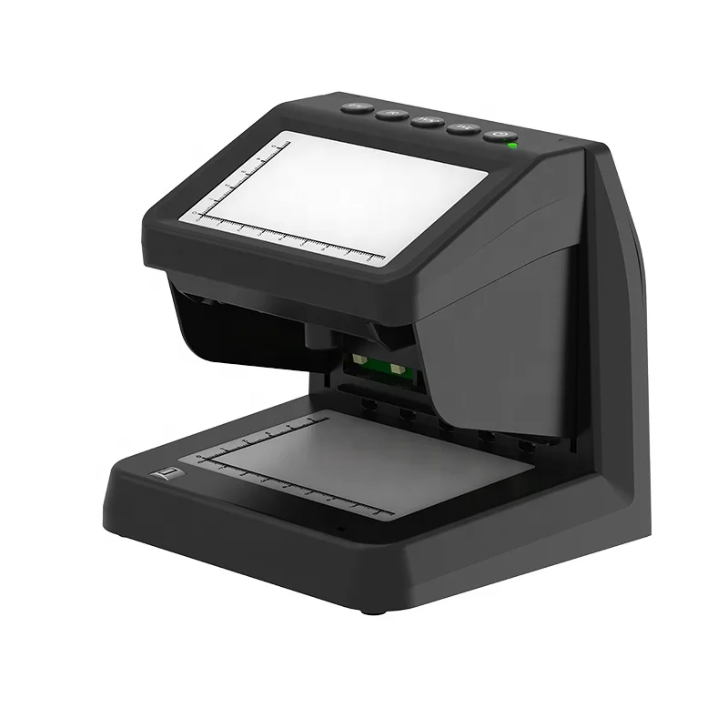 High Quality Big LCD Display Multi-Function Counterfeit Currency Money Detector UV+MG+WM+IR Magnifier Detection Bill Detector