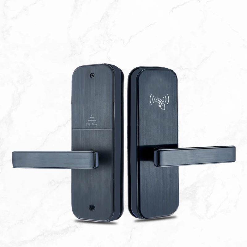 2022 new arrival high quality digital smart hotel door lock with mortise system card swipe hotel card key lock for free system