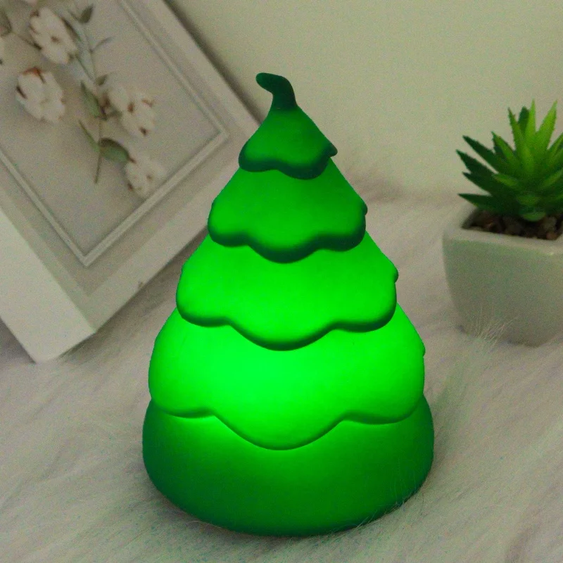 Biumart силиконовая новогодняя елка ночник индивидуальный праздничный подарок домашний декор продавец дешевый персонализированный силиконовый