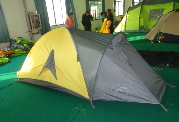 Custom Label Backpacking Waterproof Double Wall Tent Two Entrance Environmental Friendly Non-PFC with Front Patio Area