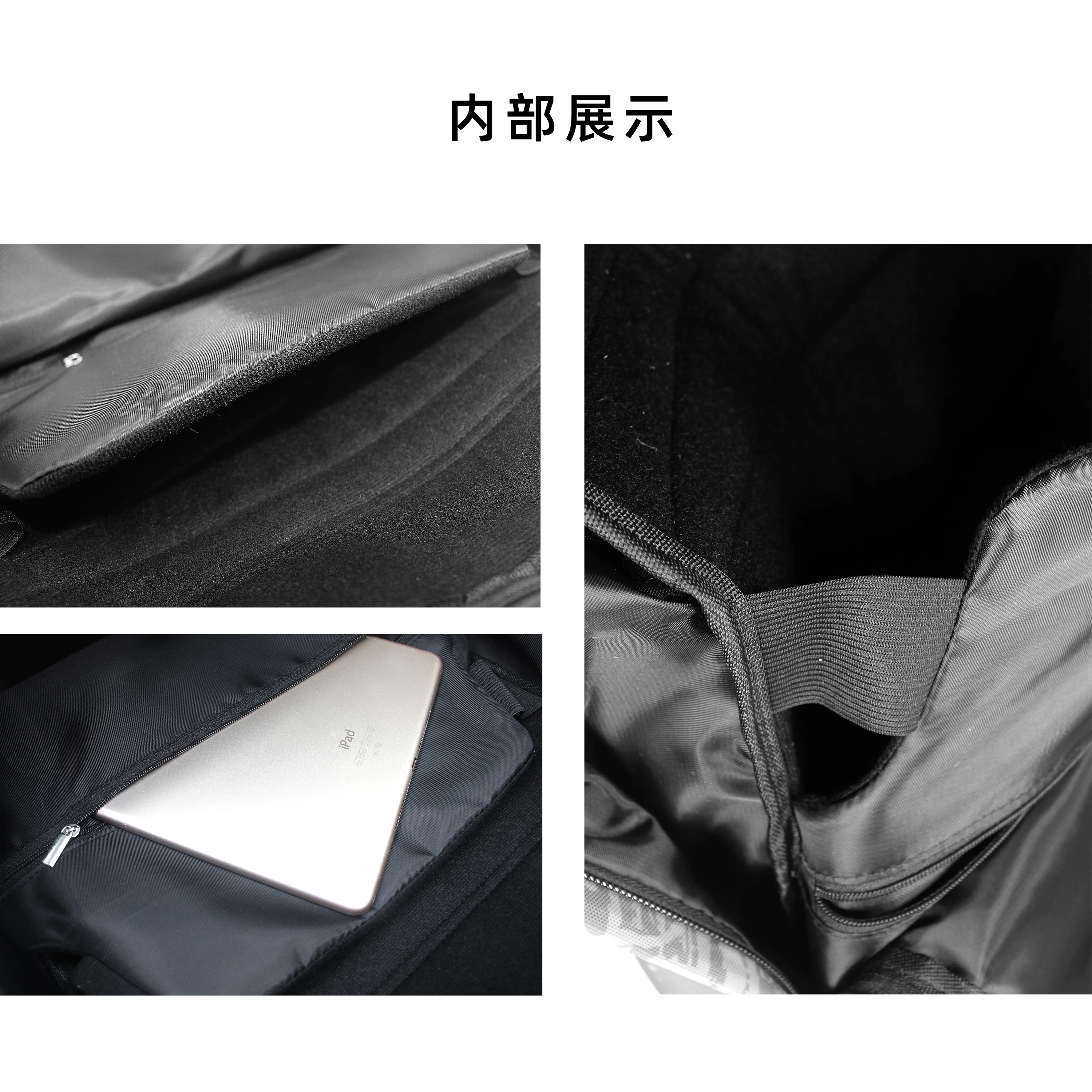 Outdoor casual three pieces set backpack bag with portable picnic bag and pencil case can be printed logo