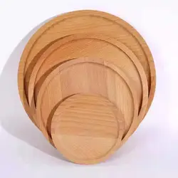 New kitchen accessories custom pallet wooden coaster plain color wholesale round wooden coaster