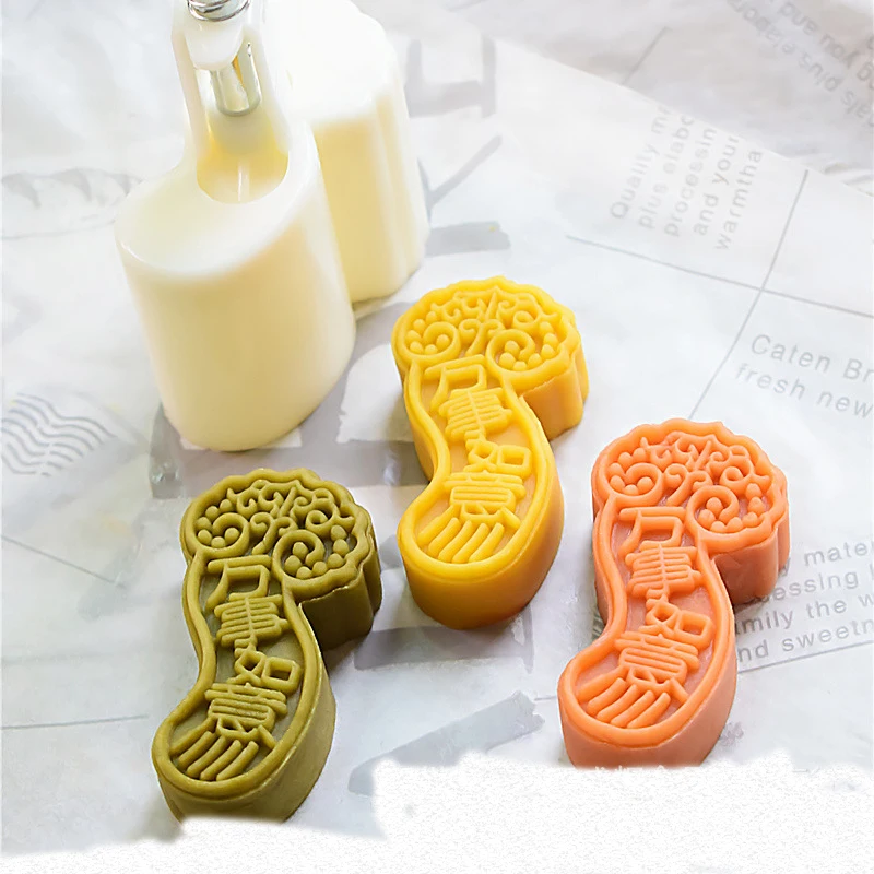 DIY Handmade 2022 New Product Original 3D Thickened Moon Cake Mold Pisces Hand Press Mid Autumn Festival