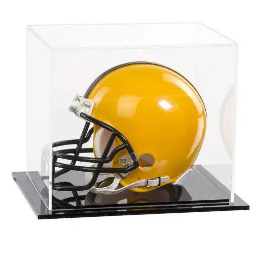 Plexiglass Sports Display Cases Clear Acrylic Football Mini Helmet Display Case