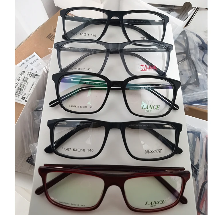 Mix Assort  random  Acetate Glasses Frame Retro Eyeglasses Women and Men Optical Eyeglasses Frame