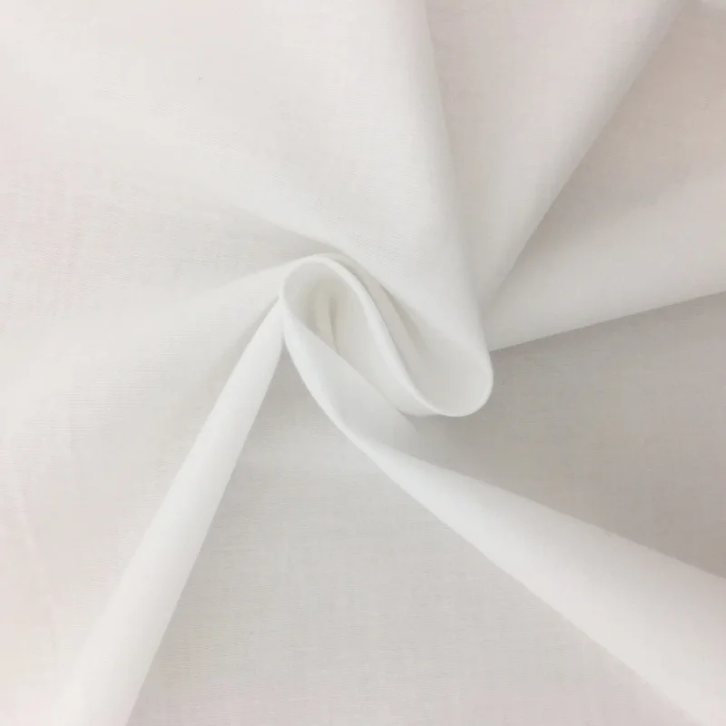 200TC 300TC  400TC Premium Plain 100% Cotton Satin White hotel bedsheet fabric in roll for making Bed Sheets Bed Linen