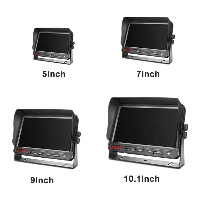 OEM ODM 7 Inch Forklift Monitor DC12V Rear View Vehicle Monitor For Reverse Camera