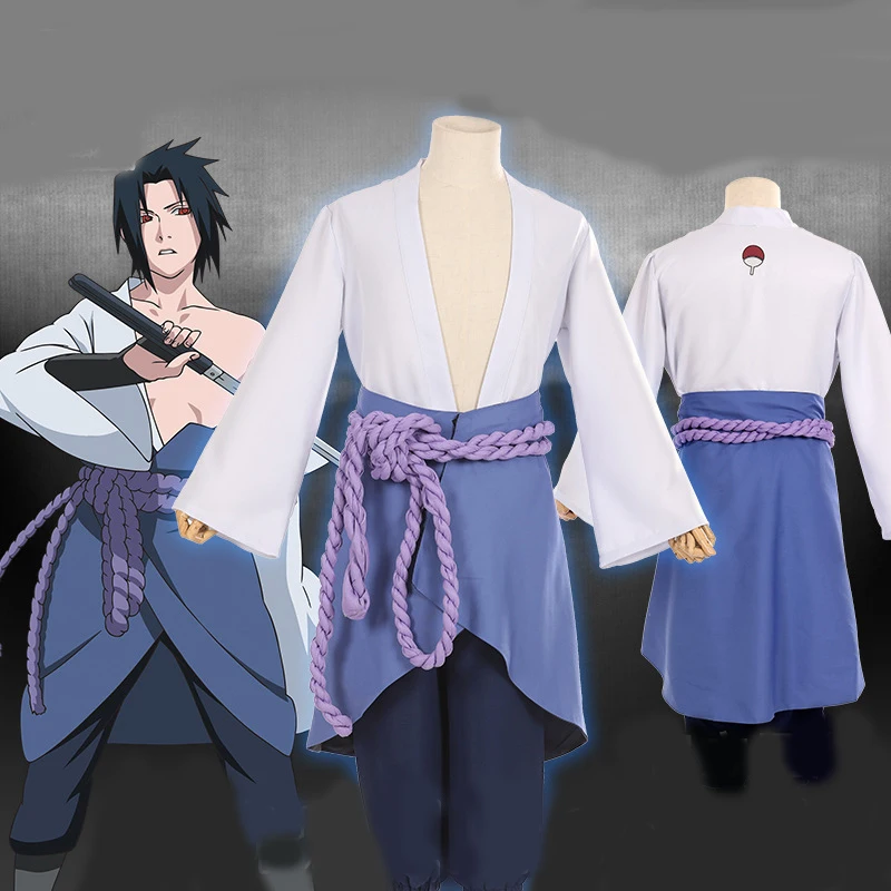 Anime Character Costume for Man Woman Girl Boy Girl Japan Cartoon Naru Cosplay Suit Sasuke Clothes Summer Outfit Holiday Stage