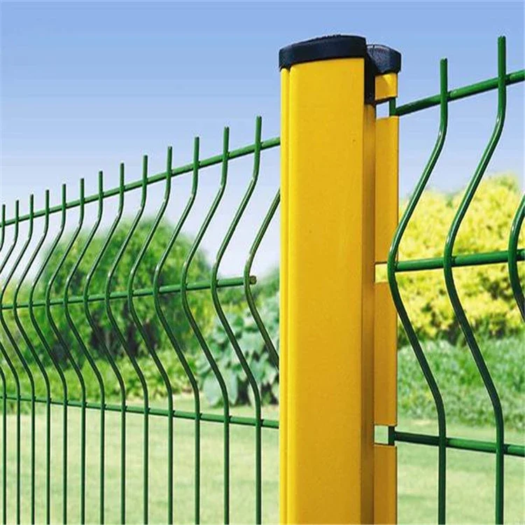 Best selling PVC coated 3d Curved Fence Prism 3d Fence Panels Black