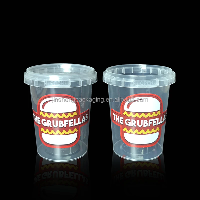 Custom personalized fast shipment customization logo IML printing freezer safe food container round 16oz pint ice cream cup