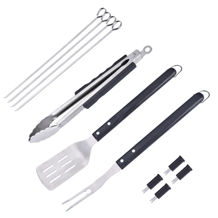 12Pcs Stainless Steel Barbecue Grilling Accessories Sets Camping Outdoor Cooking Tools Kit Bbq Utensils