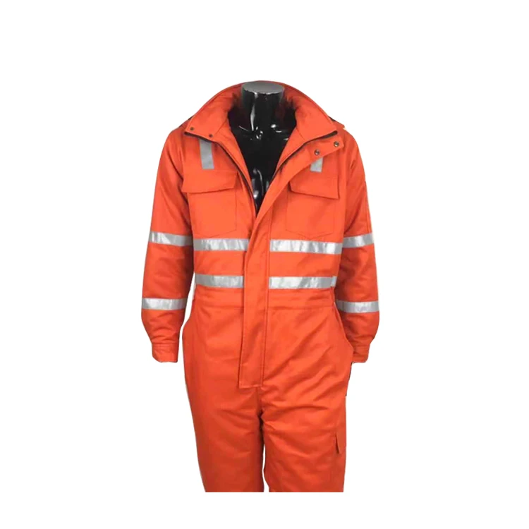 Men Outdoor Refinery Mining Winter Wear-resistant Cold Resistance Thicken Safety Hi Vis Work Clothes
