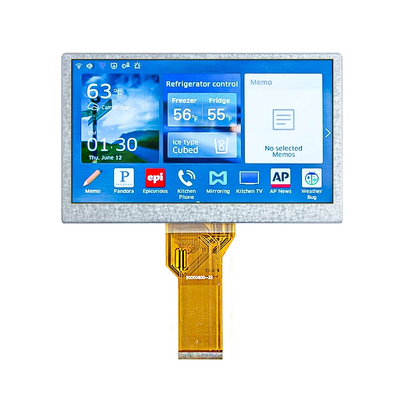 RTP available for option 7 inch touch screen 450nits 800*480 tft lcd display 50pin RGB interface 7 inch lcd tft display module
