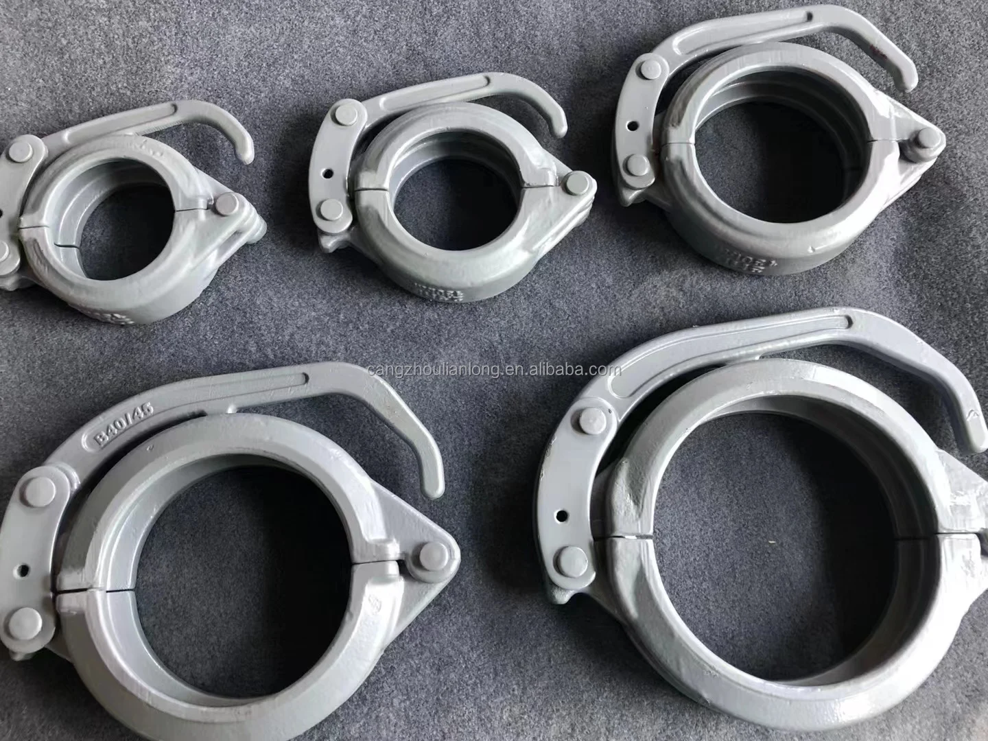 Putzmeister concrete pump DN125 clamp quick rubber hose Spare parts 125 snap coupling clamp