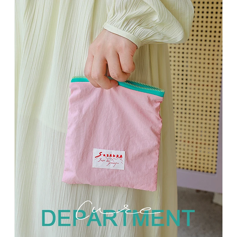 Stock Multi Colors Cosmetic Bag Zipper Toiletries Organizer Bag For Women Girls Gift Makeup Pouch