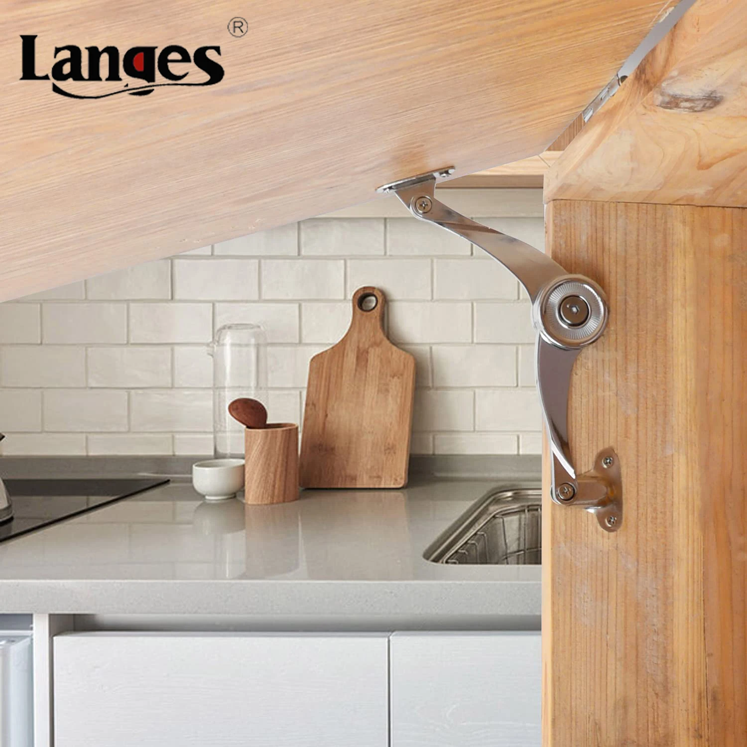 Adjustable Randomly Stop Lift up Cabinet Door Flap Lid Support Hinge Stay