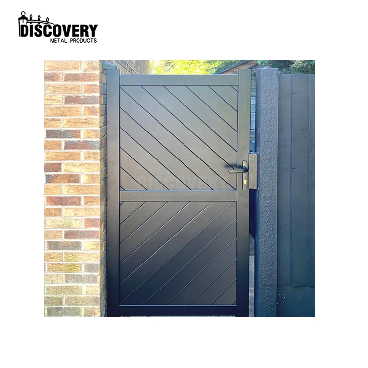 New Design Aluminum Alloy Garden Little Gate Door Security Gate For Side Courtyard Small Swing Courtyard Entrance Gate