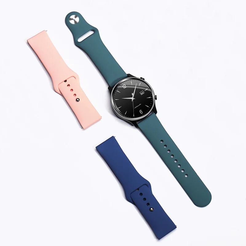 Chinber Promotional Gift Silicone Watchband 20mm 22mm Rubber Strap For Galaxy