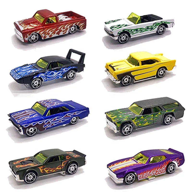 QS Custom Print Children Alloy Vehicles Metal Toys Miniature Simulation 1/64 Diecast Model Car Toys For Sale