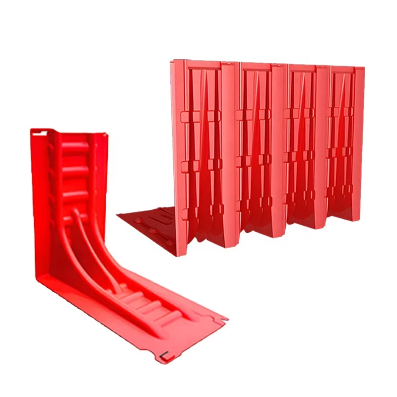 L-shaped Snap-on Connection Plastic Flood Control Barrier Removable Dam Flood Protection Barriers Stackable ABS Flood Barrier